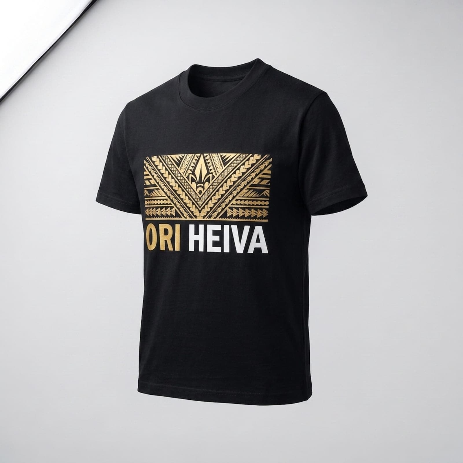 T-shirt premium, vue de trois quarts