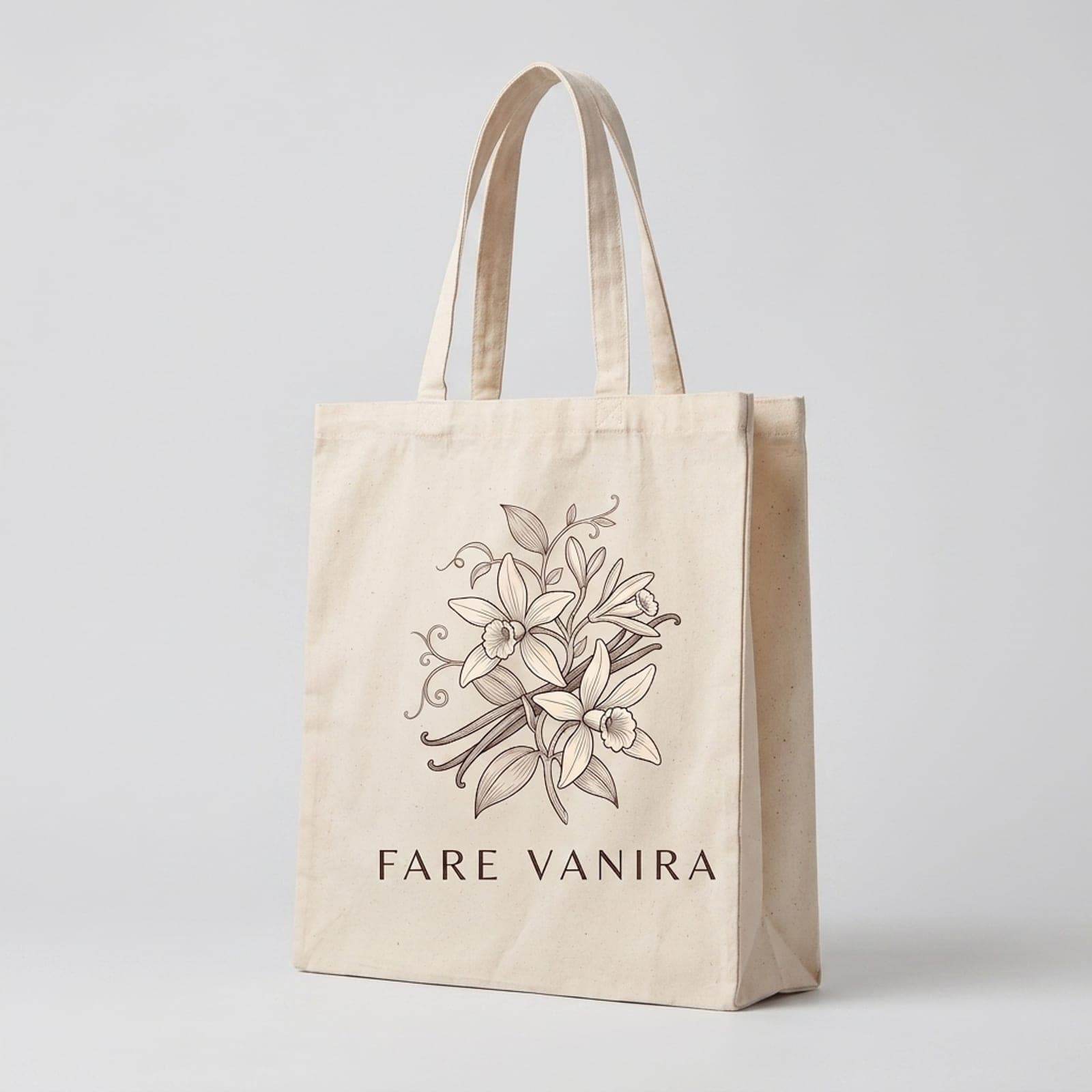 Tote bag, vue de trois quarts