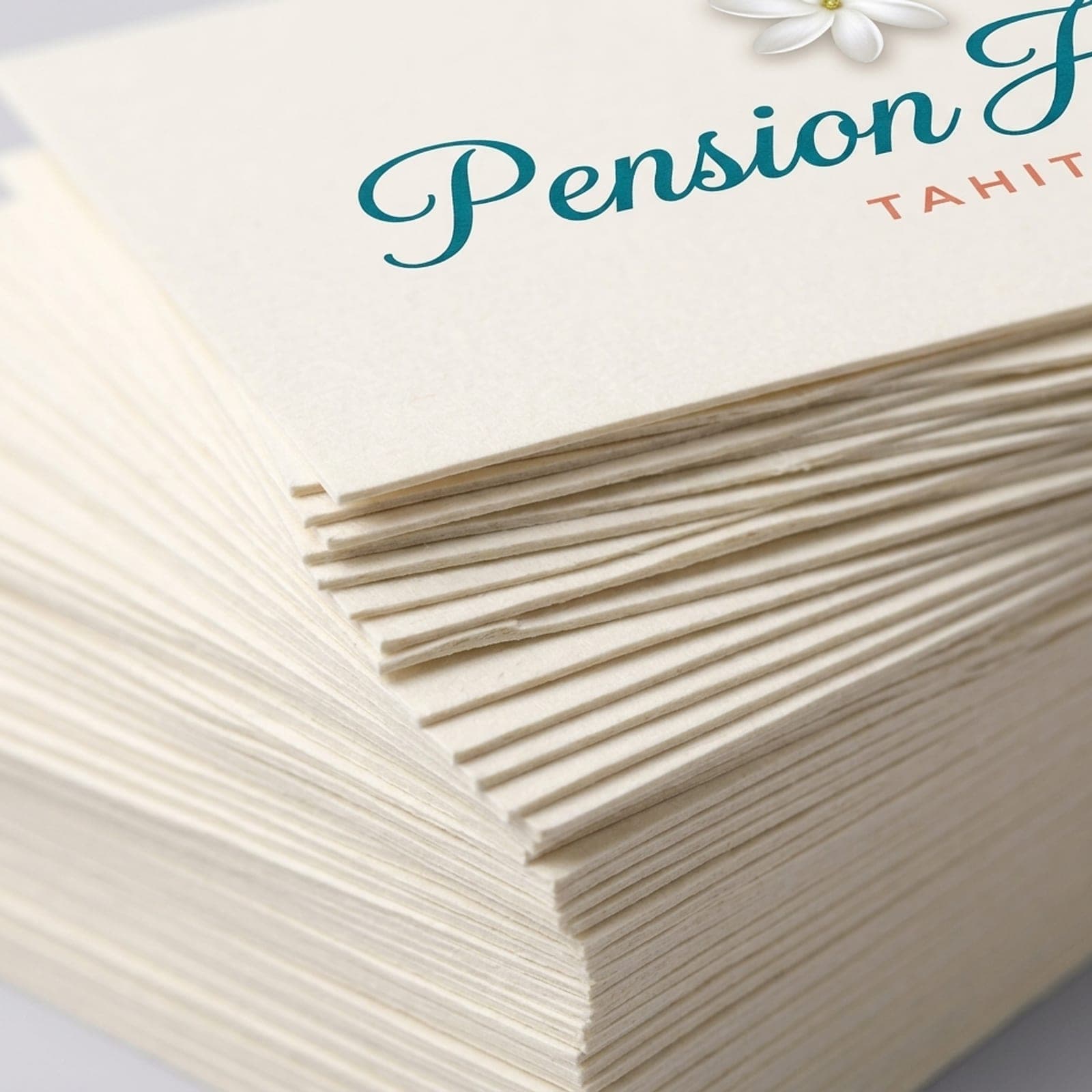 Cartes de visite, gros plan sur le marquage