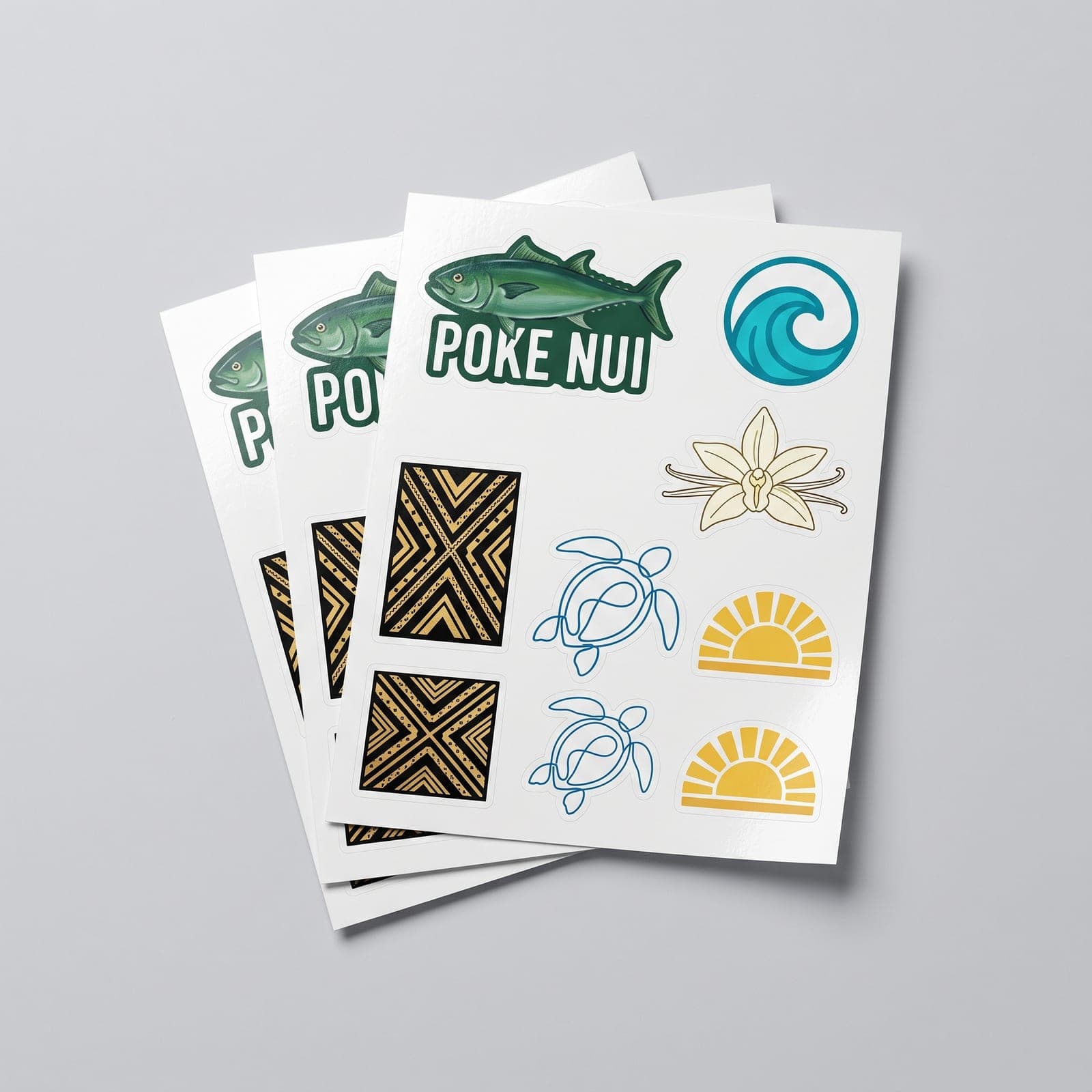 Planche de stickers, vue principale